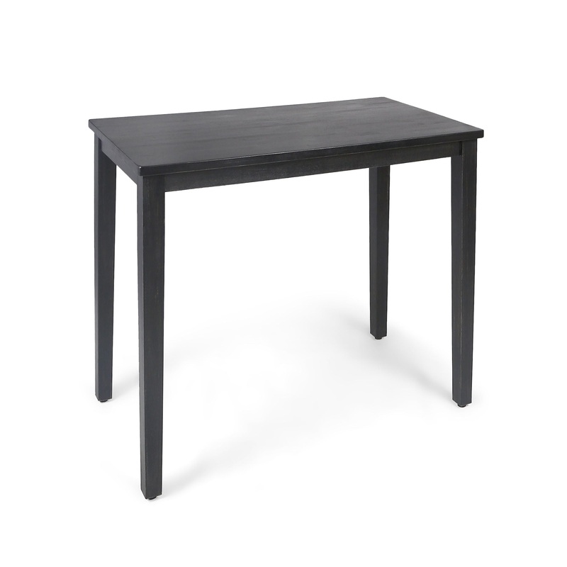 Bar Table With Tapered Legs – Gray