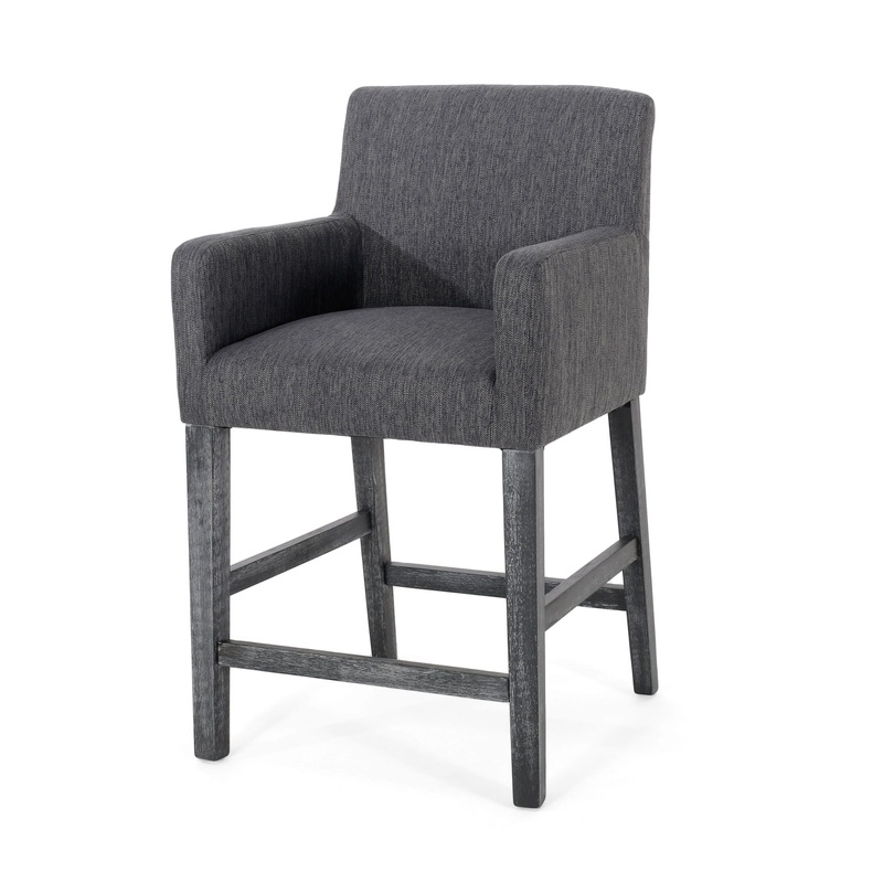 Serenitia – Upholstered Counter Chair With Straight Arm
