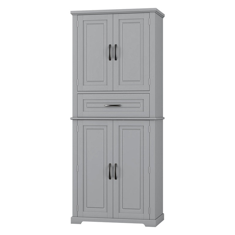 Bathroom Storage Cabinet With Multifunctional Storage Space, Drawer With Slide Rails, Adjustable Shelf