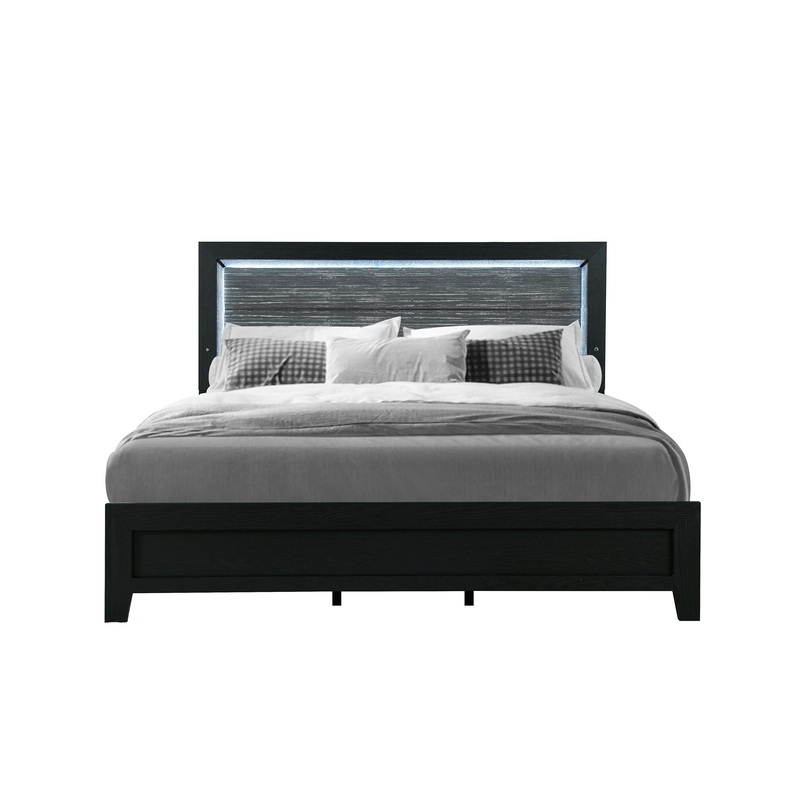 Carlos – 5 Pieces Queen Bedroom Set – Black