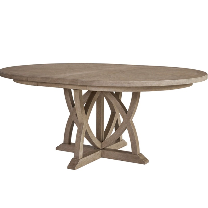 Round Dining Extendable Dining Table – Sand