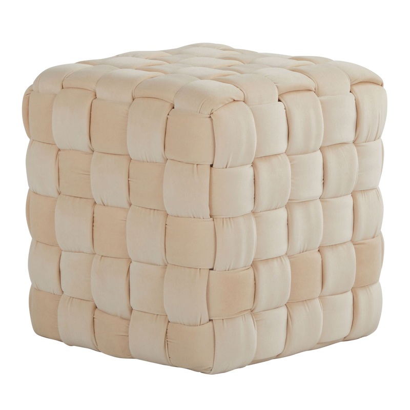 Square Braided Ottoman –