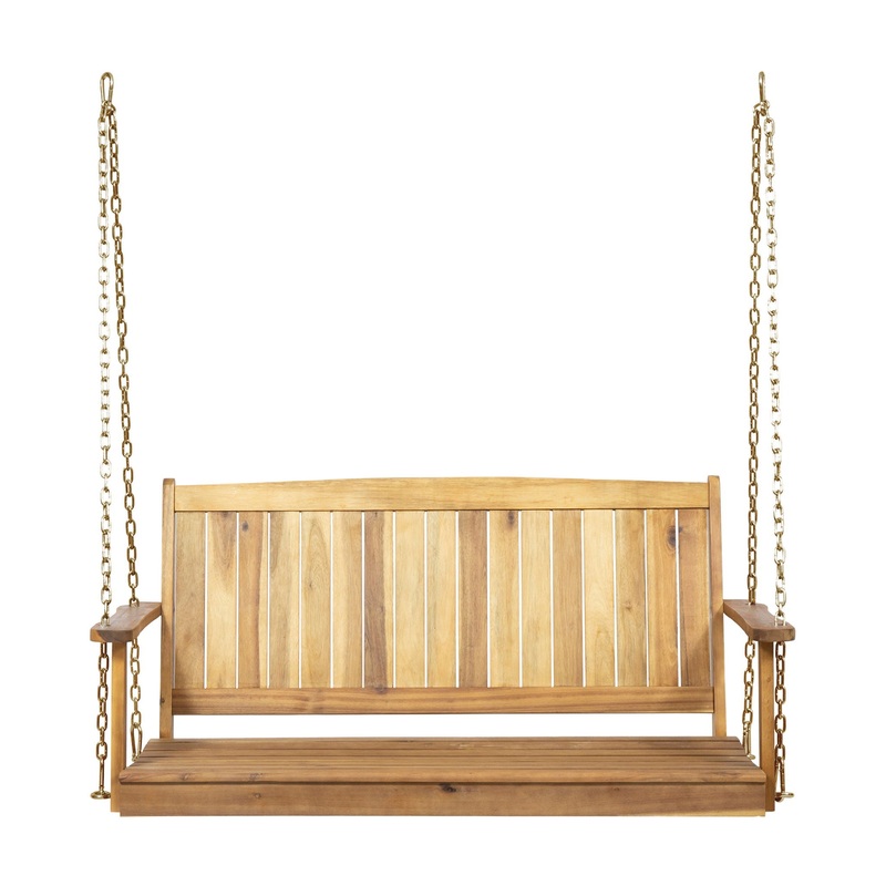 Tambora – Porch Swing Acacia Wood Slat Design
