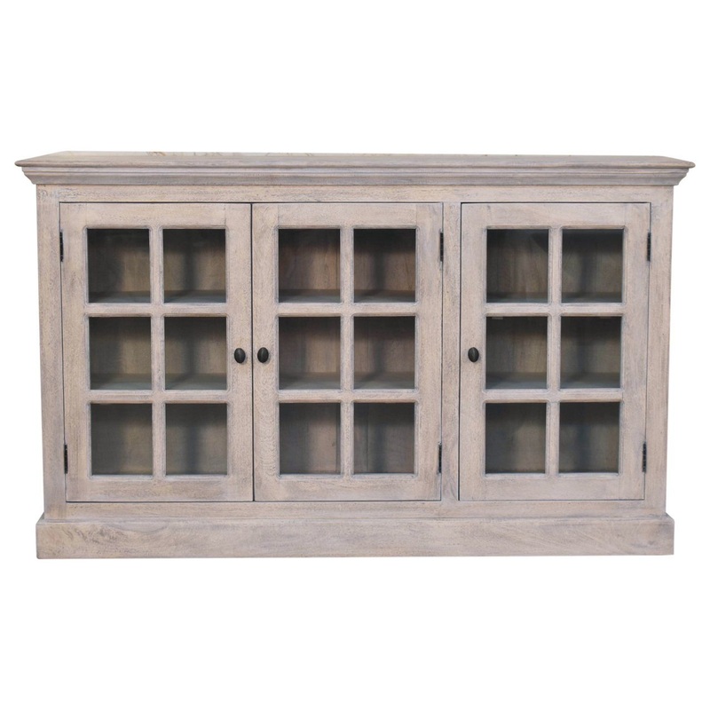 Triple Glazed Cabinet – Gray