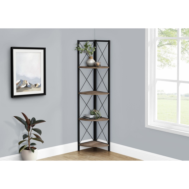 Bookshelf, Bookcase, Etagere, Corner, 4 Tier, Office