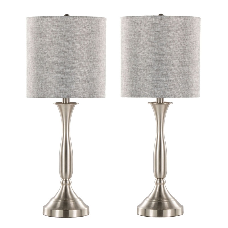 Sawyer – 25″ Metal Table Lamp With Usb (Set of 2)