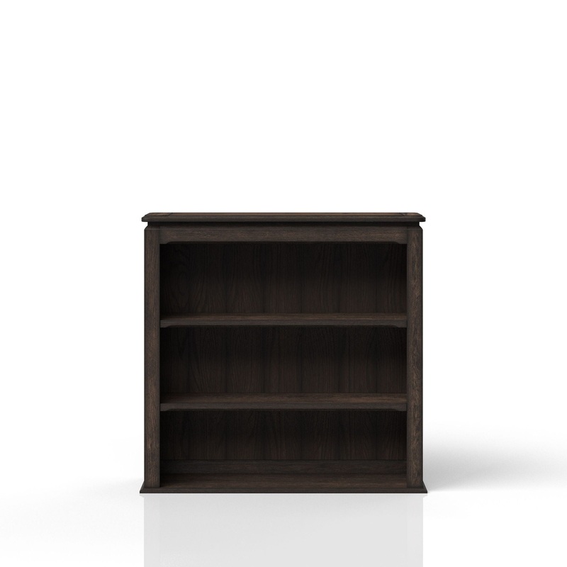Two Shelf Bookcase Hutch – Chocolate