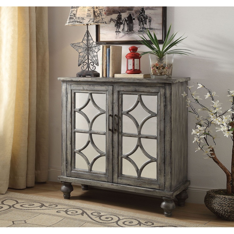 Velika – Weathered Console Table – Gray