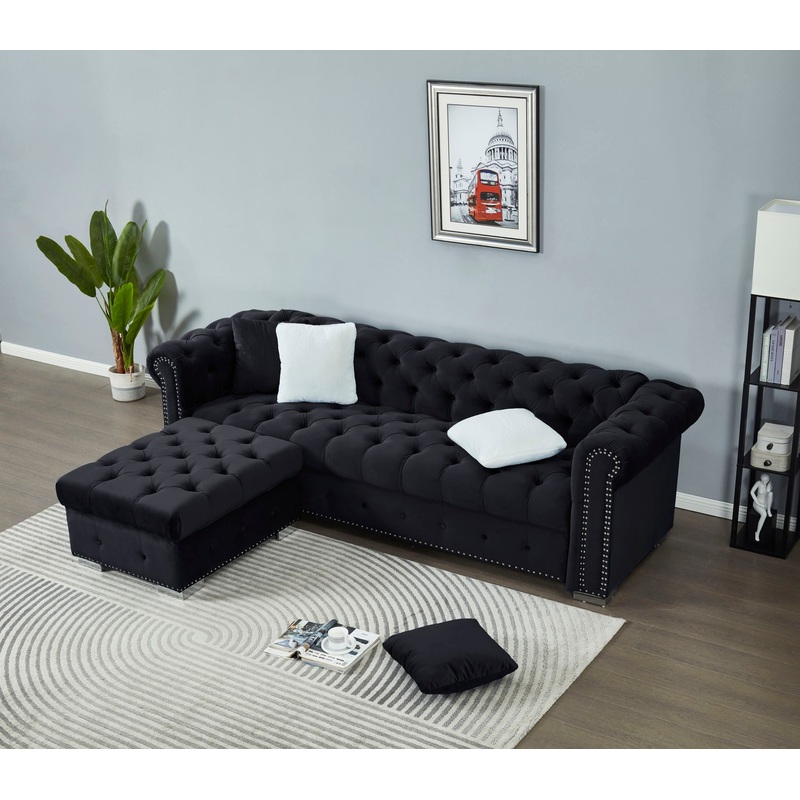 4 Seater Oversized L Shaped Reversible Sectional Sofa