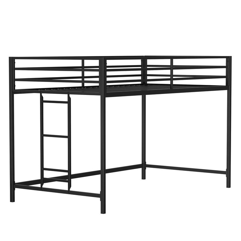 Adam – Junior Twin Loft Bunk – Black