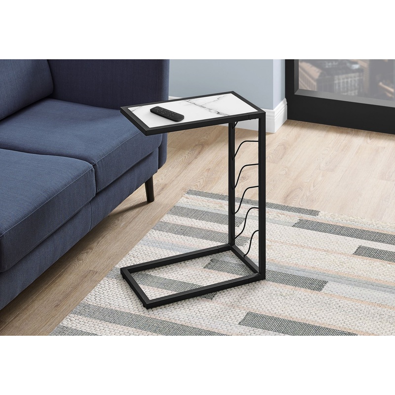 Accent Table, C – Shaped, Contemporary & Modern Convenient Design