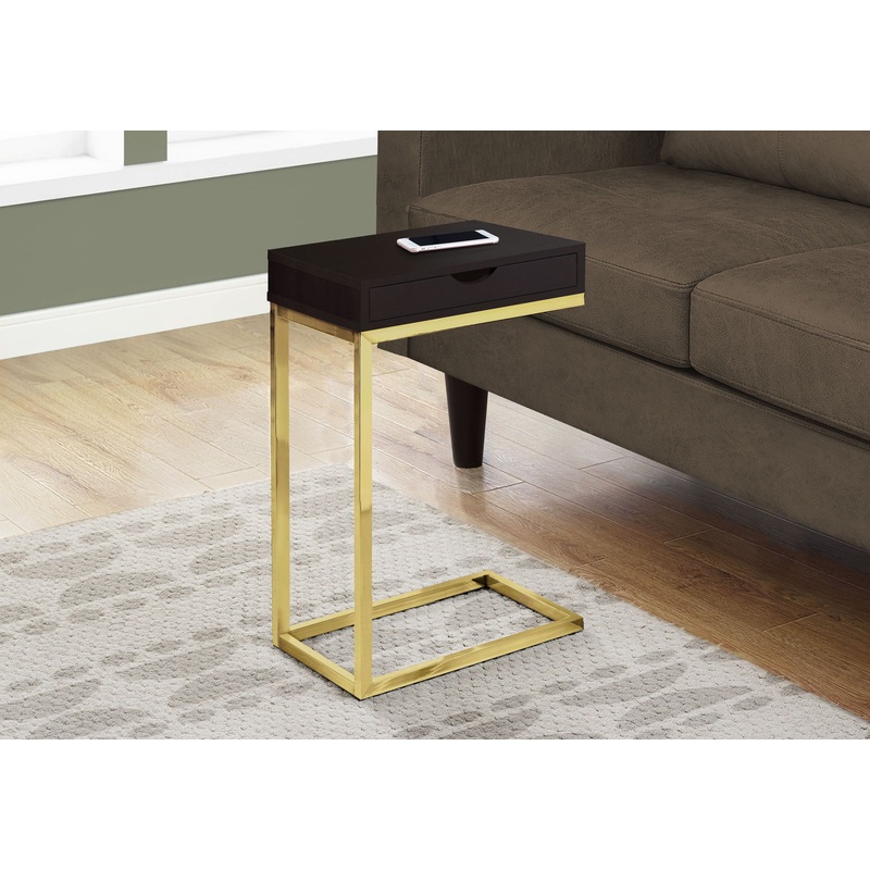 Accent Table, C – Shaped Contemporary & Modern Elegant Design