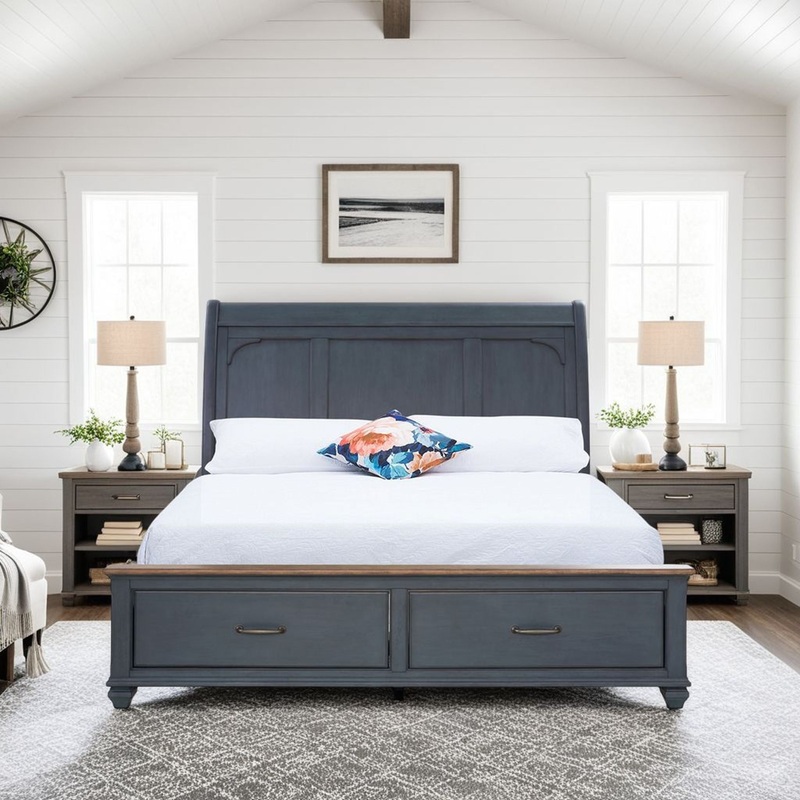 Americana – Sleigh Bed