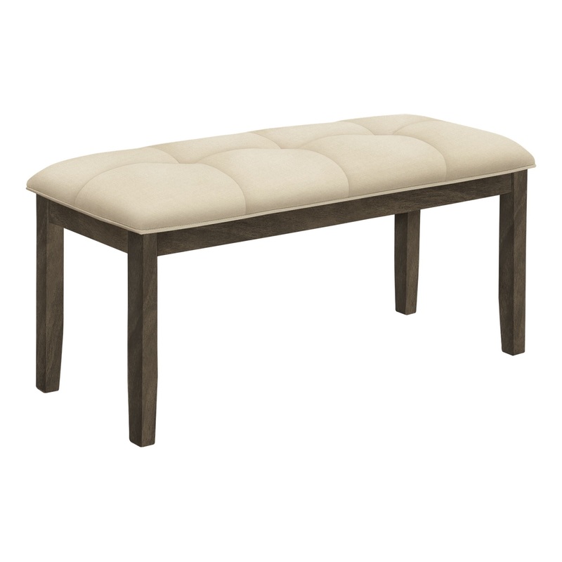Bench, Rectangular, Hallway, Upholstered, Transitional – Cream