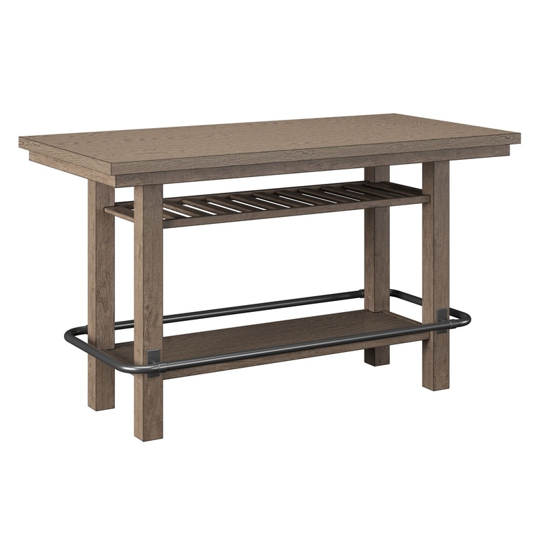 Benti – Bar Height Storage Table – Brown