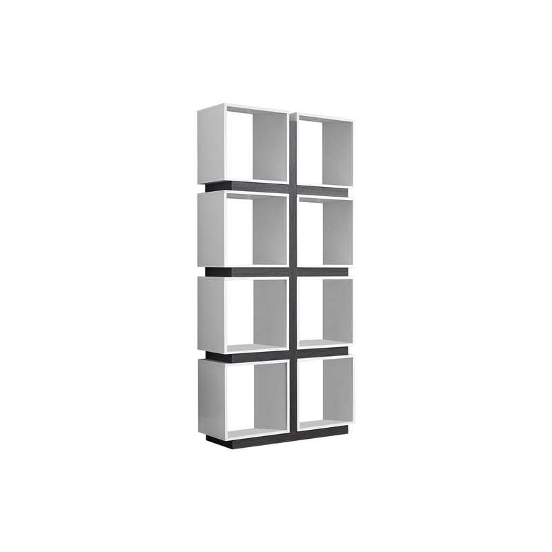 Bookshelf, Bookcase, Etagere, 5 Tier, For Office, Contemporary & Modern – White