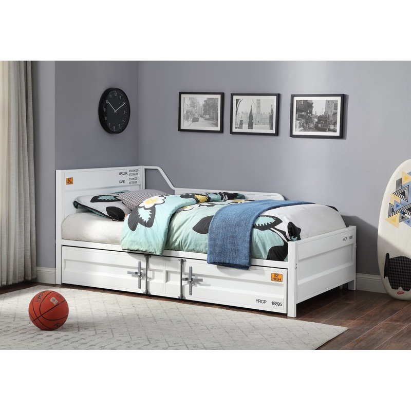 Cargo – Twin Daybed With Trundle – White