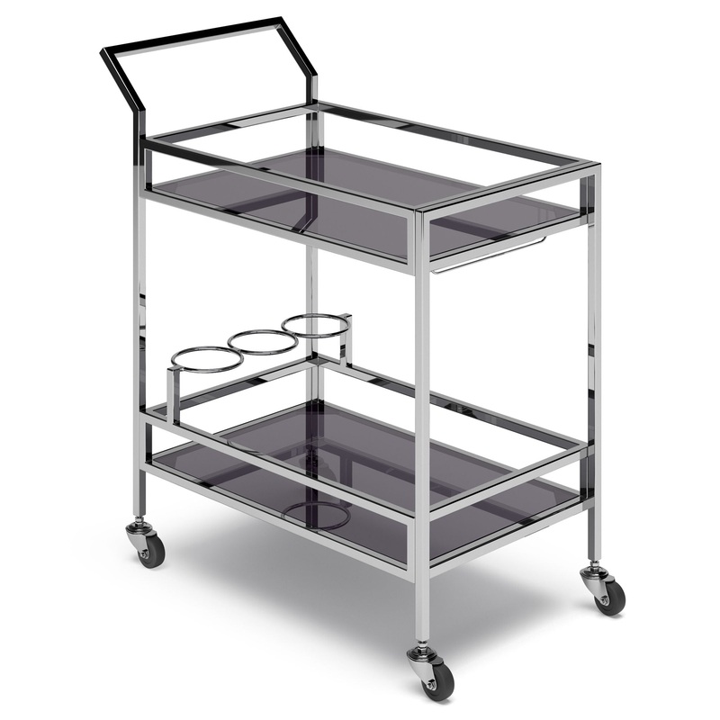 Watts – Bar Cart – Chrome