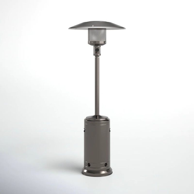 46000 Btu Propane Patio Heater – Steel Gray
