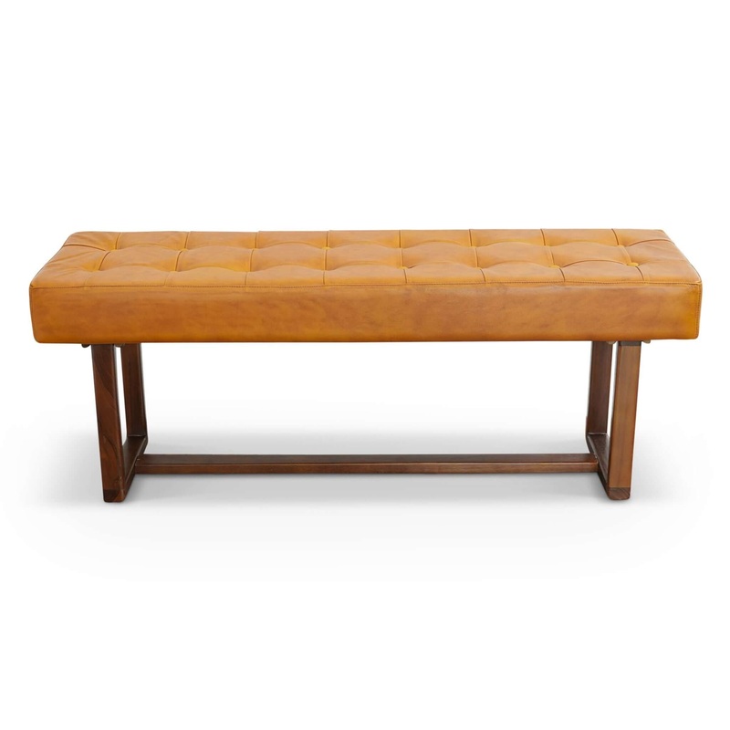 Cameron – Bench – Brown / Tan