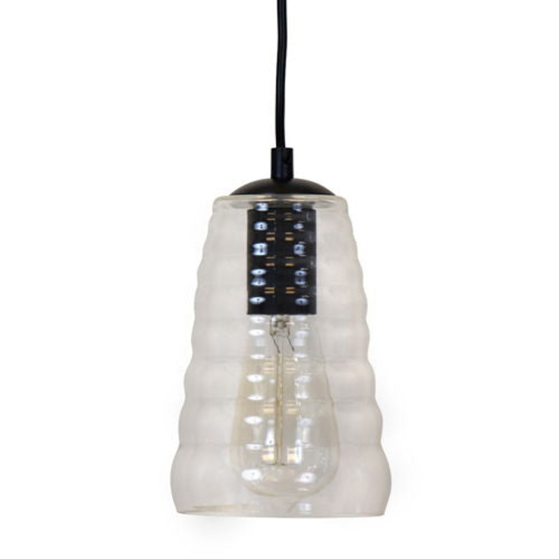 Torus – Long Industrial Pendant – Clear