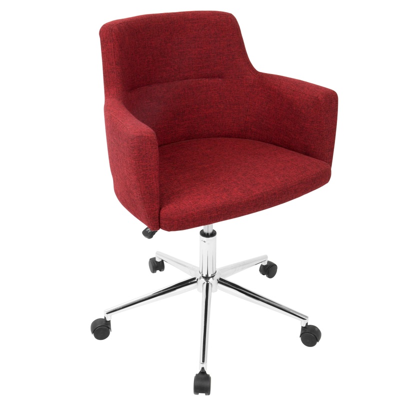 Andrew – Contemporary Adjustable Office Chair – Red