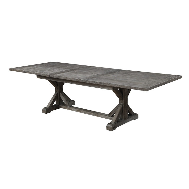 Rusti – Dining Table With Butterfly Leaf – Gray