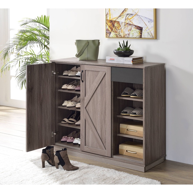 Toski – Shoe Cabinet – Rustic Gray Oak