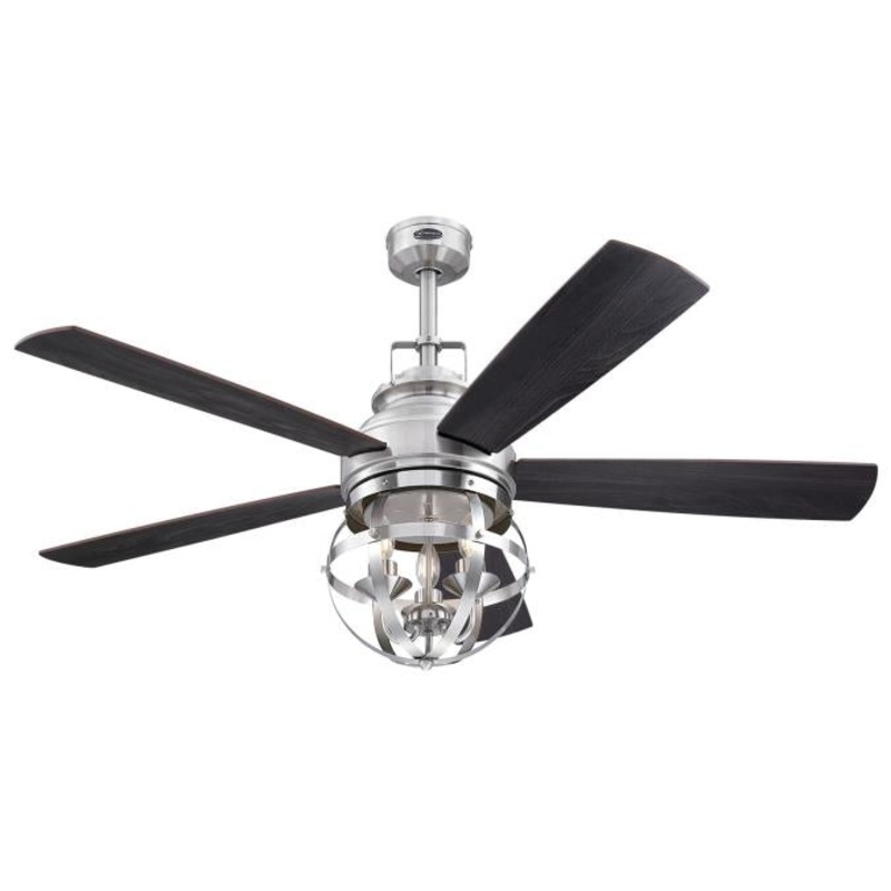 Westinghouse 7305700 Stella Mira 52-inch Indoor Ceiling Fan with Dimmable LED Light Fixture