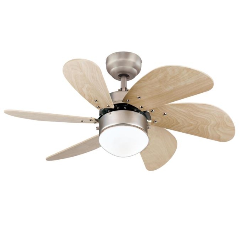 Westinghouse 7224000 Turbo Swirl 30-Inch Indoor Ceiling Fan with Dimmable LED Light Fixture