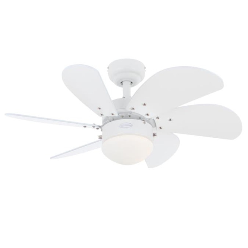Westinghouse 7234400 Turbo Swirl 30-Inch Indoor Ceiling Fan with Dimmable LED Light Fixture