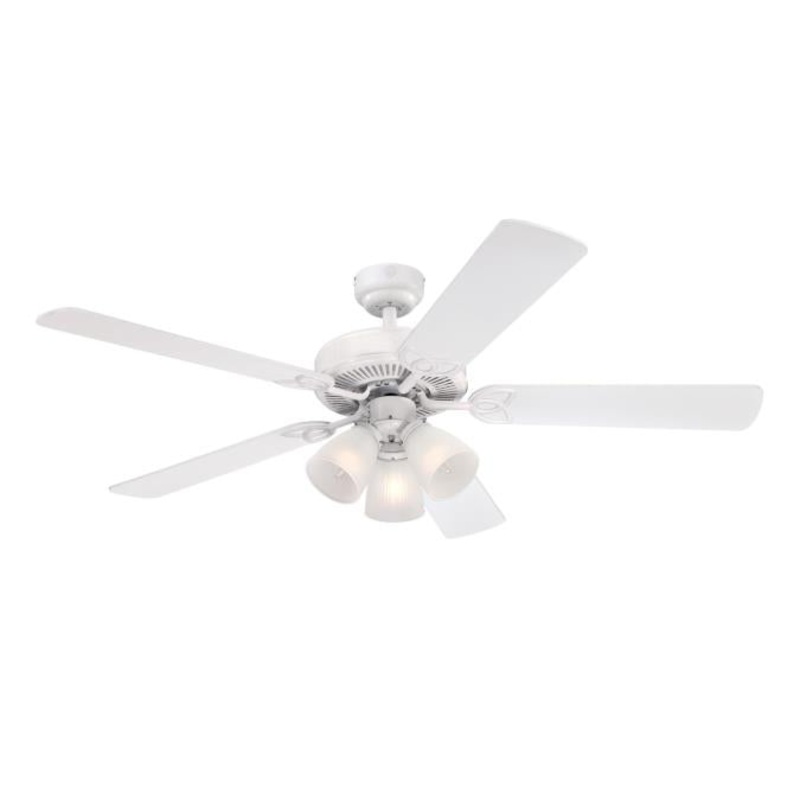 Westinghouse 7236400 Vintage 52-Inch Indoor Ceiling Fan with Dimmable LED Light Fixture