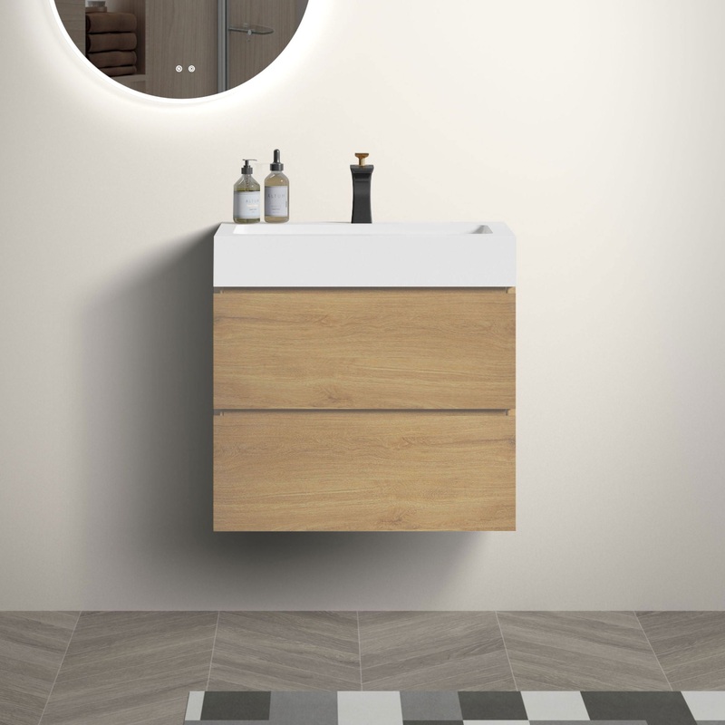 Alice – Bathroom Vanity With Sink, Large Storage Wall Mounted Floating Bathroom Vanity For Modern Bathroom