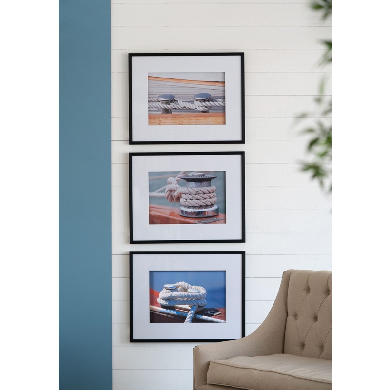 Boater Knots Wall Art With Frame, Wall Decor For Living Room (Set of 3) – Multicolor