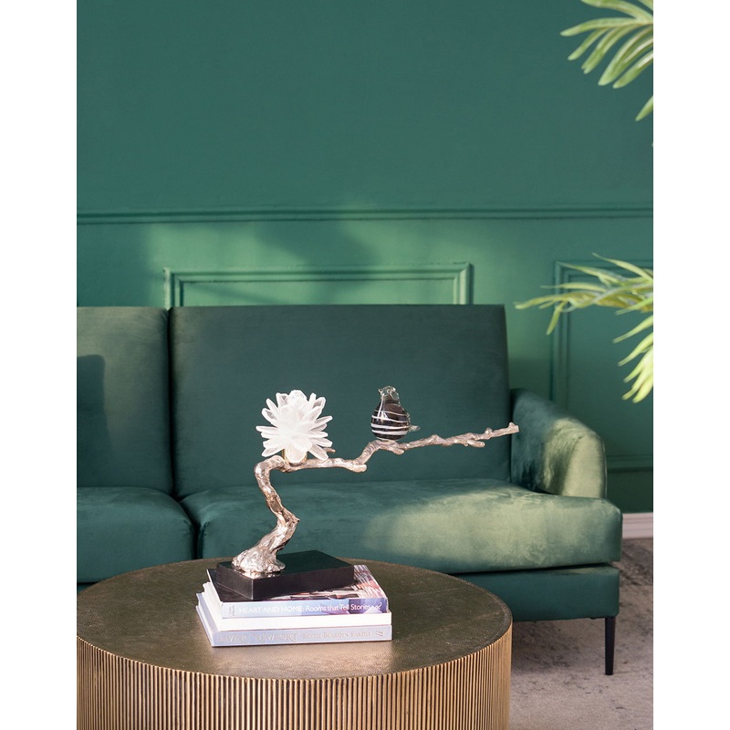 Aluminum Candle Holder With Marble Stand