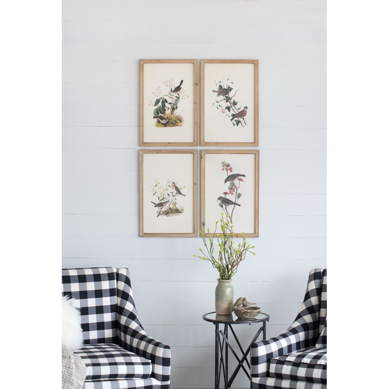 Bird Framed Print (Set of 4) – Multicolor