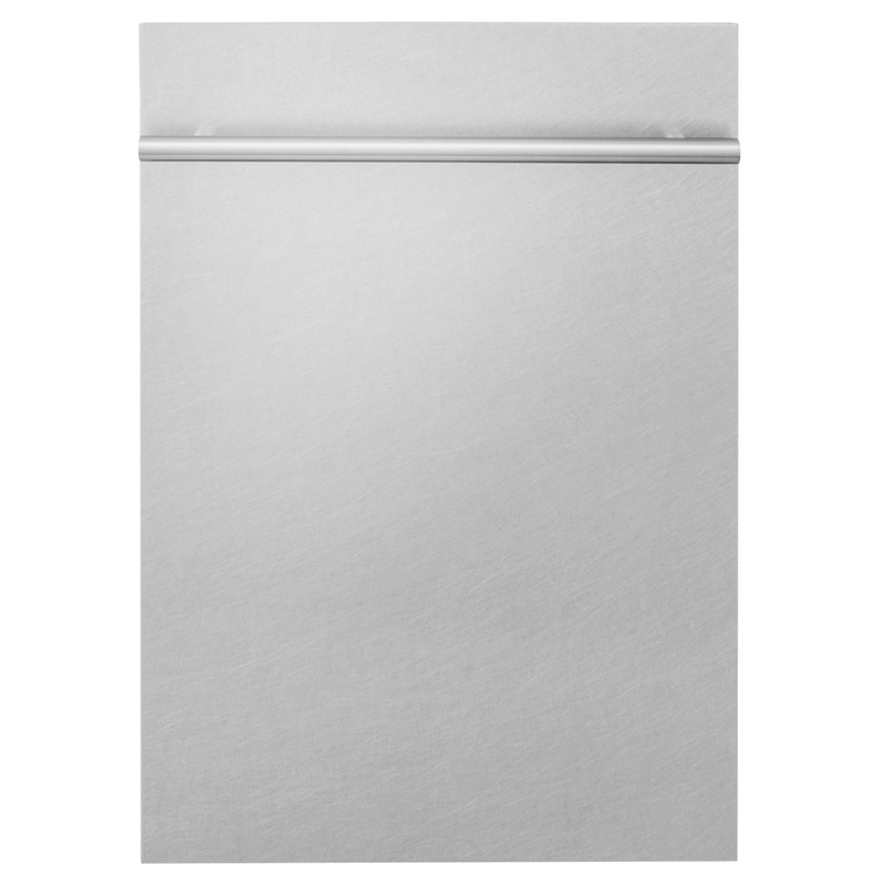 ZLINE 18 in. Compact Top Control Dishwasher with Stainless Steel Tub and Modern Style Handle, 52 dBa (DW-18) [Color: DuraSnow Stainless Steel] – (DWSN18)