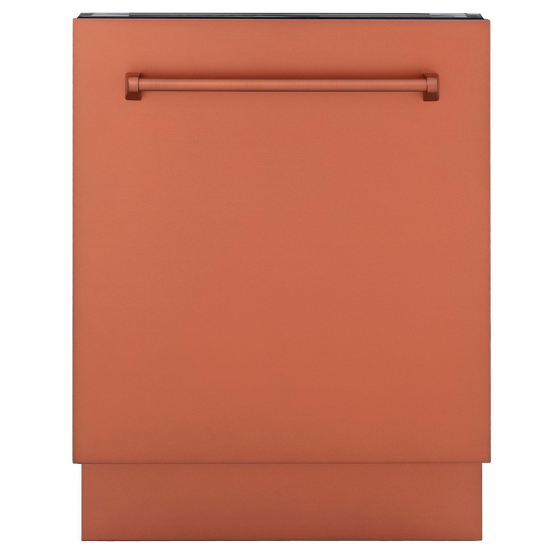 ZLINE 24″ Tallac Series 3rd Rack Dishwasher with Traditional Handle, 51dBa (DWV-24) [Color: Copper] – (DWVC24)