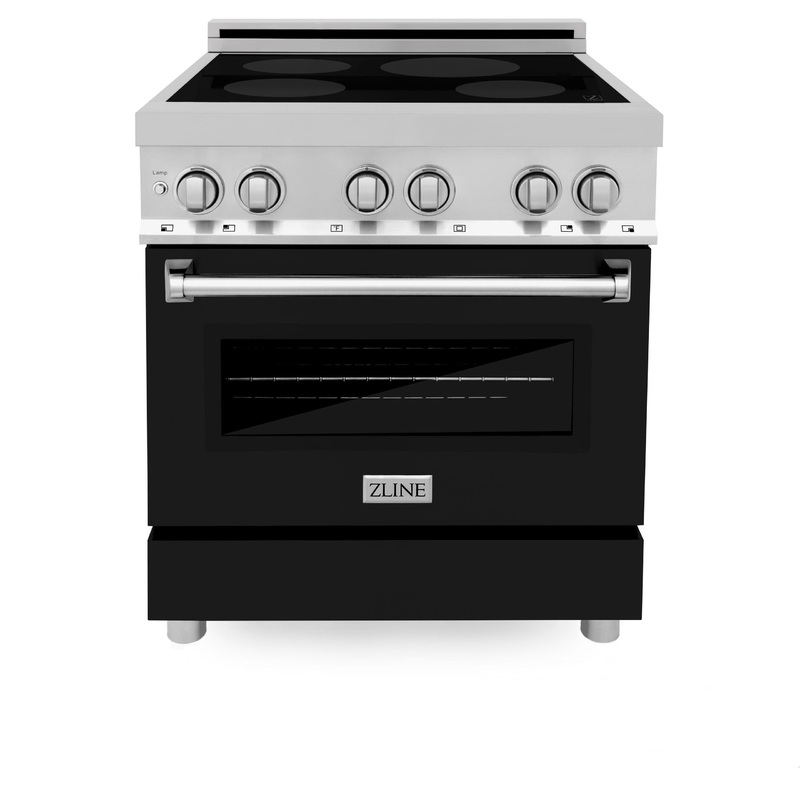ZLINE 30″ 4.0 cu. ft. Induction Range with a 4 Element Stove and Electric Oven in Stainless Steel (RAIND-30) [Color: Black Matte] – (RAINDBLM30)