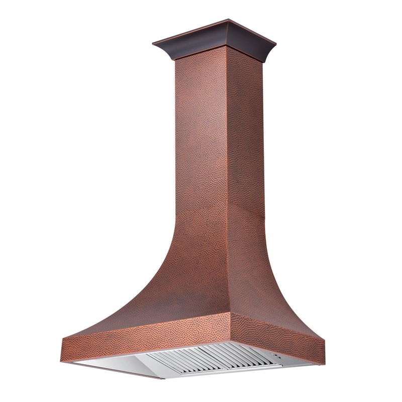 ZLINE Designer Series Hand-Hammered Copper Finish Wall Range Hood (8632H) – (8632H48)