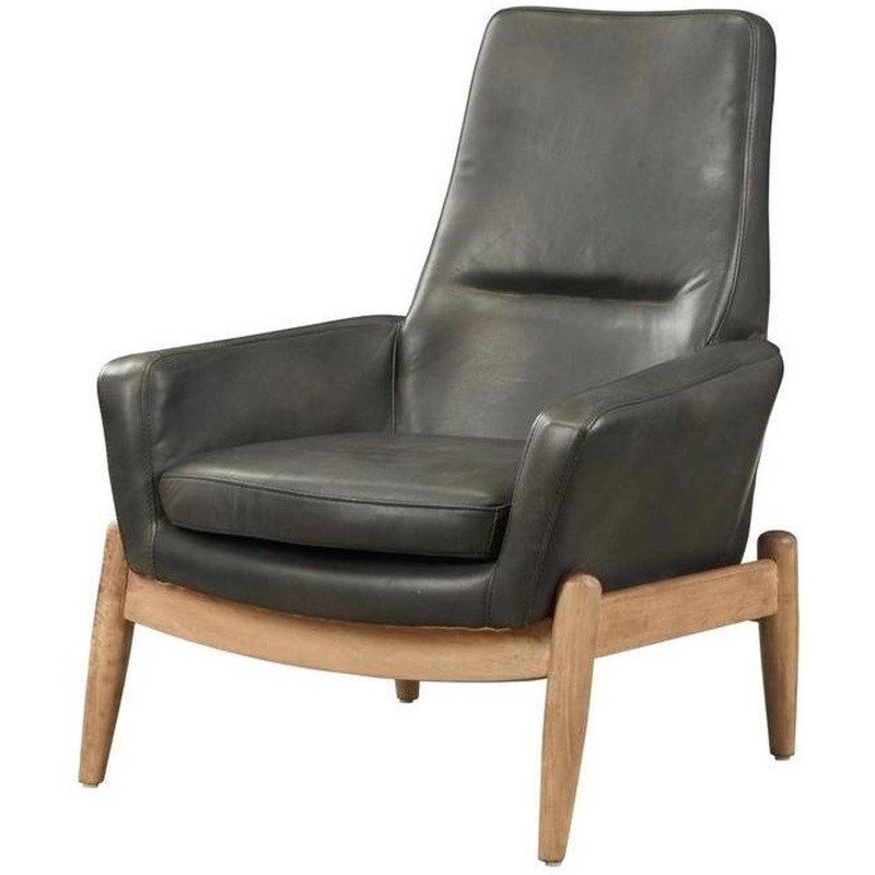 Acme Dolphin Accent Chair in Black 59533