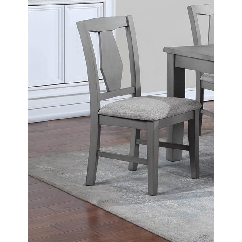 NAPA GRAY DINING CHAIR PAIR OF 2