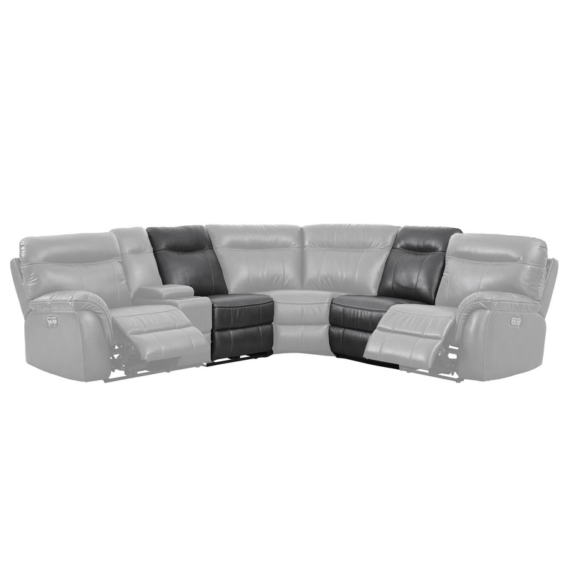 New Classic Atlas Power Armless Recliner in Gray