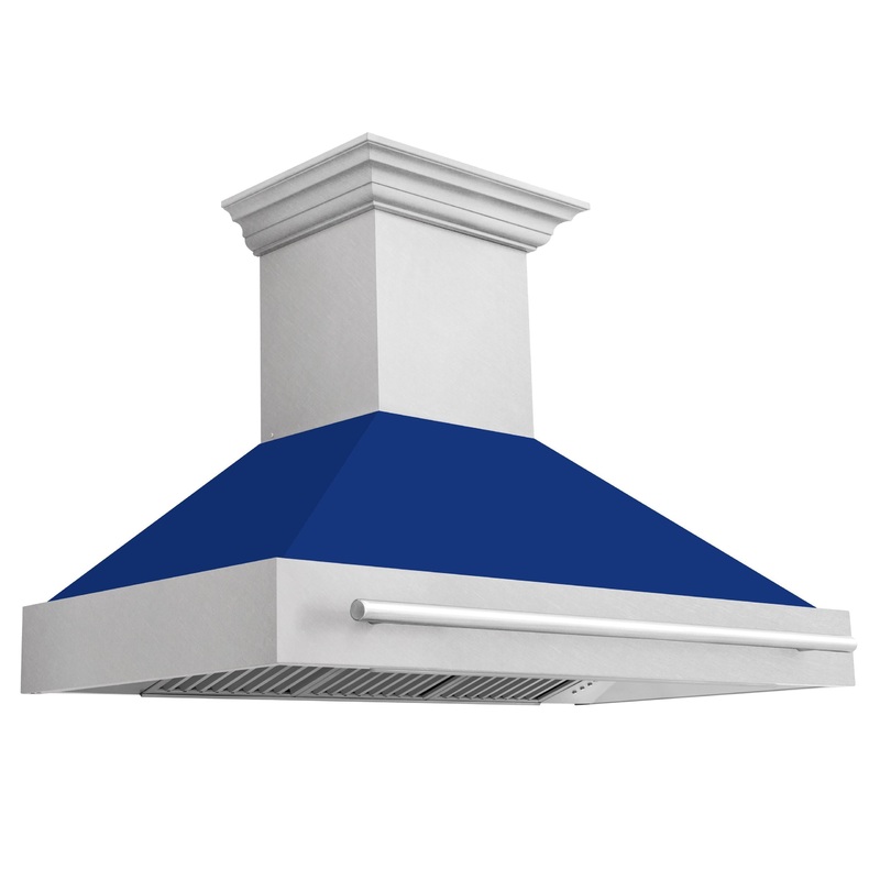ZLINE 48 in. DuraSnow Stainless Steel Range Hood with Colored Shell Options (8654SNX-48) [Color: DuraSnow Stainless Steel] – (8654SNX48)