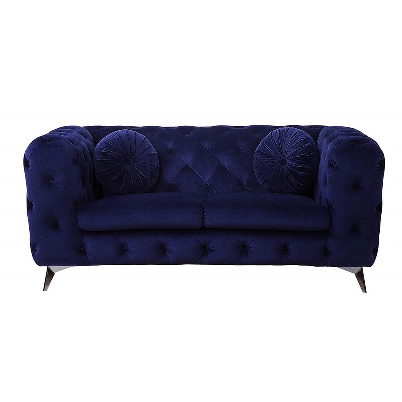 Acme Furniture Atronia Loveseat in Blue 54901