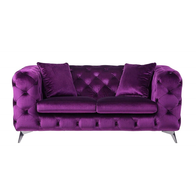 Acme Furniture Atronia Loveseat in Purple 54906