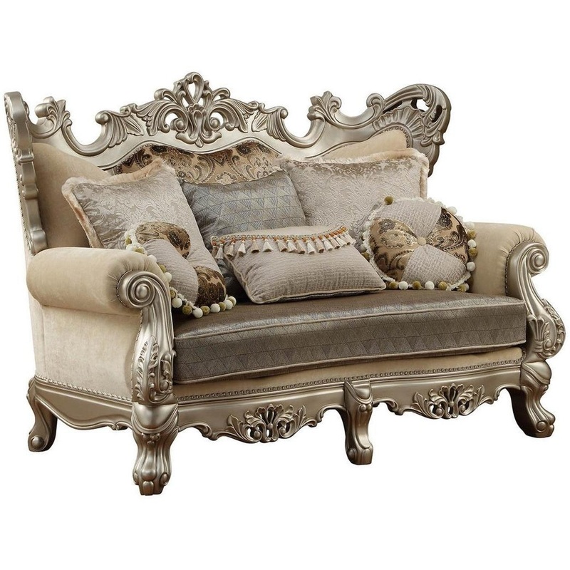 Acme Furniture Ranita Loveseat in Champagne 51041