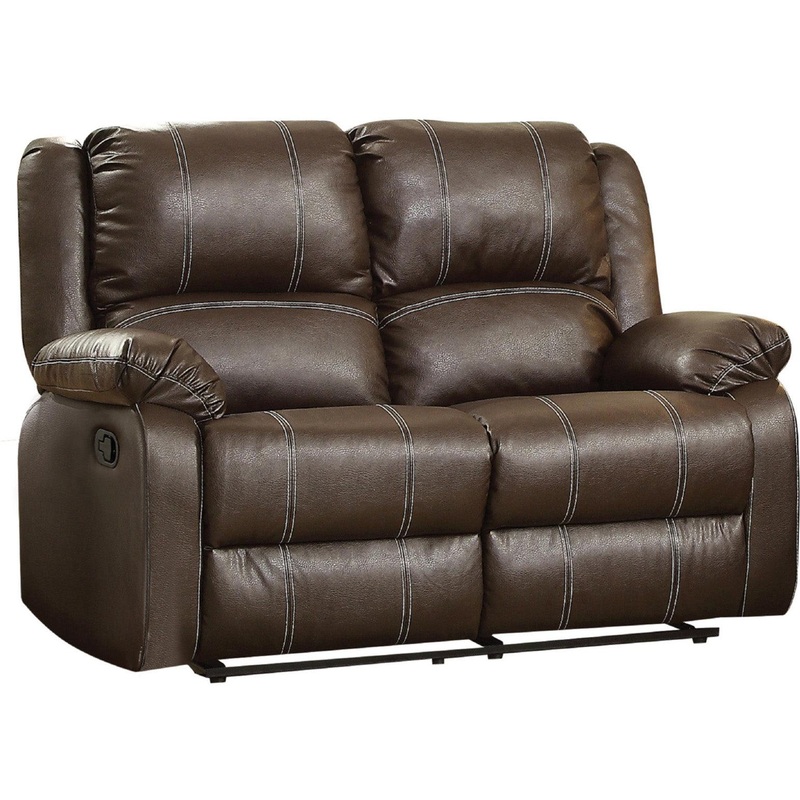 Acme Furniture Zuriel Motion Loveseat in Brown 52281