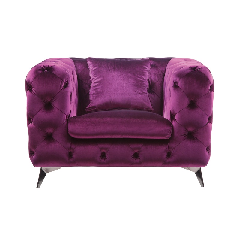 Atronia Purple Fabric Chair