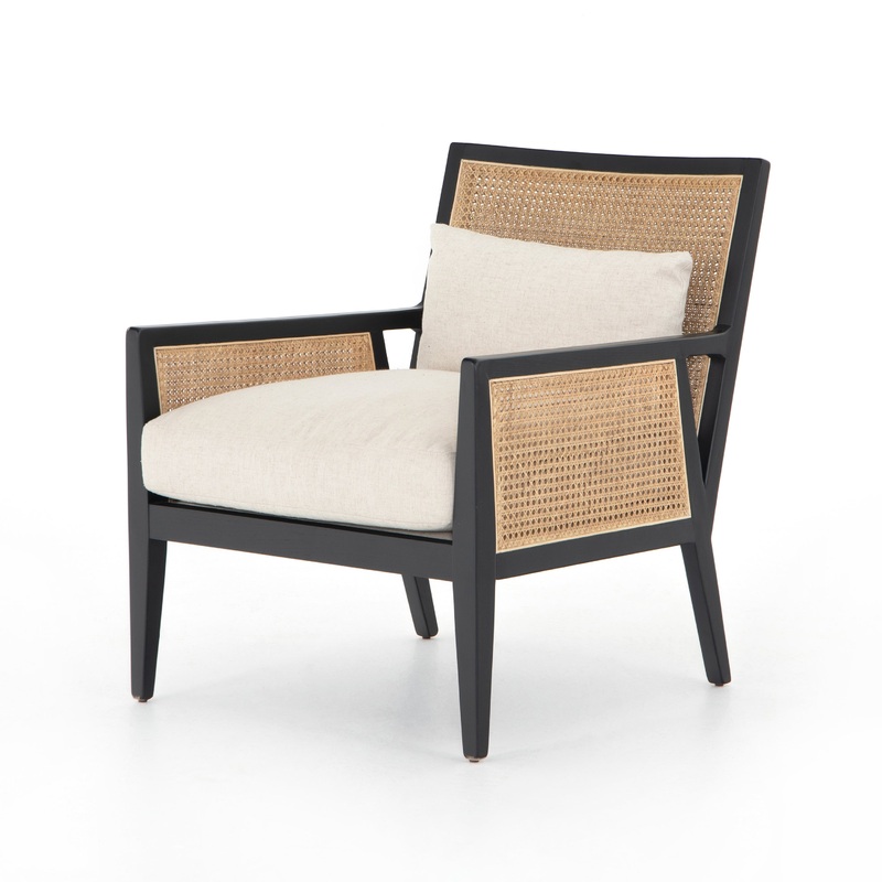 Antonia Cane Chair-Brushed Ebony